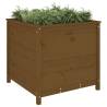 Garden Planter Honey Brown - Solid Pine 82.5x82.5x78 cm