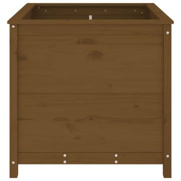 Garden Planter Honey Brown - Solid Pine 82.5x82.5x78 cm