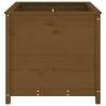 Garden Planter Honey Brown - Solid Pine 82.5x82.5x78 cm