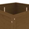 Garden Planter Honey Brown - Solid Pine 82.5x82.5x78 cm