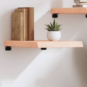 Rustic Wall Shelf - Untreated Solid Oak - 40x50 cm