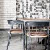 Noordwand Urban Friends & Coffee Bricks Wallpaper - Grey & White