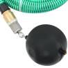 Suction Hose with Brass Connectors - Green 1.1" 25m PVC