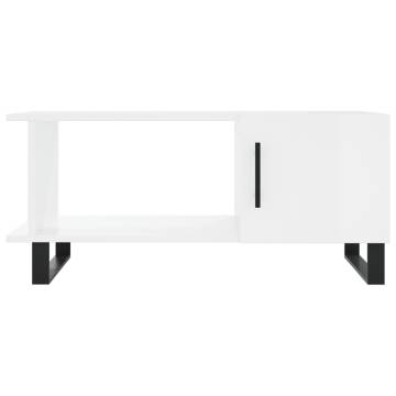 High Gloss White Coffee Table - Stylish & Durable | HipoMarket