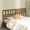 Stylish Honey Brown Bed Headboard | Solid Pine Wood - 186x4x100 cm