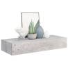 Wall-Mounted Drawer Shelf - Concrete Grey 60x23.5x10cm MDF