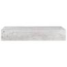 Wall-Mounted Drawer Shelf - Concrete Grey 60x23.5x10cm MDF