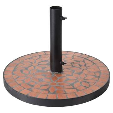 ProGarden Parasol Base Terra Design Mosaic - Black & Orange