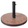 ProGarden Parasol Base Terra Design Mosaic - Black & Orange