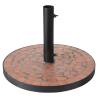 ProGarden Parasol Base Terra Design Mosaic - Black & Orange