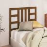 Stylish Honey Brown Bed Headboard - Solid Pine Wood