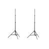 Adjustable Light Stands 2 pcs | Height 78-210 cm - HipoMarket