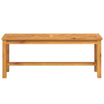 Garden Bench 110 cm Solid Wood Acacia - Stylish & Durable