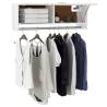 High Gloss White Wardrobe | Engineered Wood Storage Solution