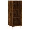 Elegant Highboard in Smoked Oak - 34.5x34x180 cm