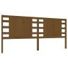 Headboard Honey Brown - Solid Pine Wood 126x4x100 cm