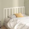 Stylish White Bed Headboard - 141x4x100 cm Solid Pine