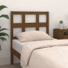 Stylish Honey Brown Bed Headboard - Solid Pine Wood - 105.5x4x100 cm