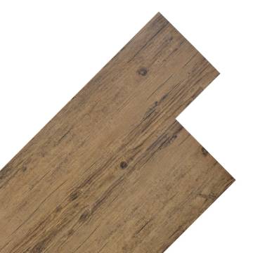 Non Self-adhesive PVC Flooring Planks - Walnut Brown 4.46 m²