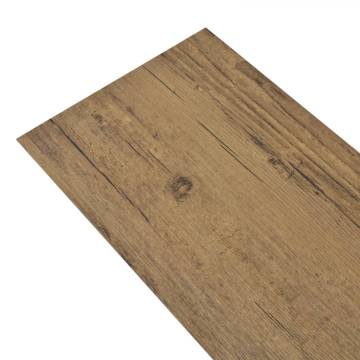 Non Self-adhesive PVC Flooring Planks - Walnut Brown 4.46 m²