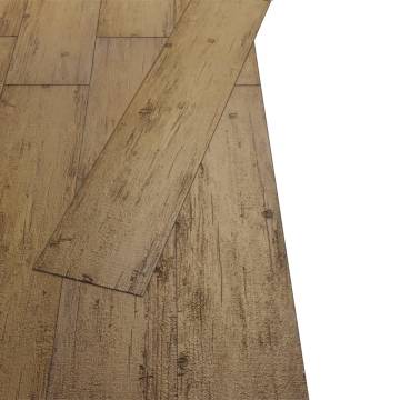 Non Self-adhesive PVC Flooring Planks - Walnut Brown 4.46 m²