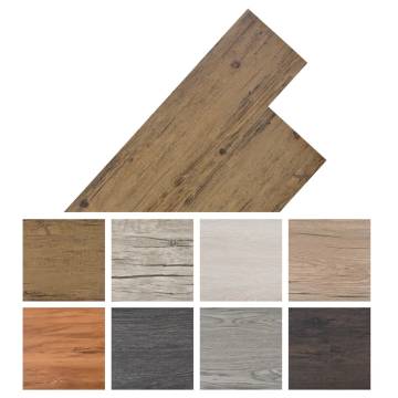 Non Self-adhesive PVC Flooring Planks - Walnut Brown 4.46 m²