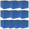 Storage Boxes 10 pcs Blue 32x32x32 cm Fabric Colour blue without lids Quantity in Package 10 Number of 1 