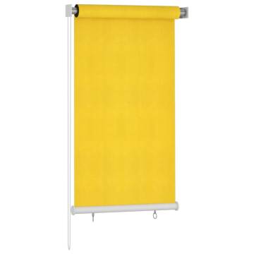 Outdoor Roller Blind 80x140 cm - Yellow HDPE | HipoMarket