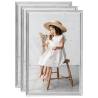 Photo Frames Collage 3 pcs for Wall or Table Silver 70x90cm MDF Colour silver Size 70 x 90 cm Quantity in Package 3 