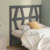 Bed Headboard Grey 81x4x100 cm Solid Wood Pine Colour grey Size 81 x 100 cm Quantity in Package 1 