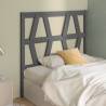 Stylish Grey Solid Wood Bed Headboard | Hipomarket 81x4x100cm