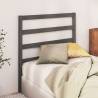 Stylish Grey Bed Headboard - Solid Wood Pine | Hipomarket UK