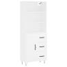 Stylish Highboard White 69.5x34x180 cm | Hipomarket UK