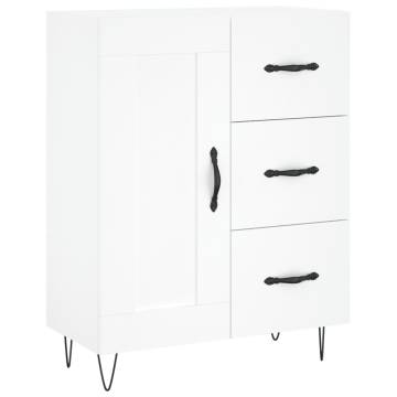 Stylish Highboard White 69.5x34x180 cm | Hipomarket UK