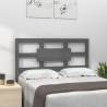 Bed Headboard Grey 105.5x4x100 cm Solid Wood Pine Colour grey Size 105.5 x 100 cm Quantity in Package 1 