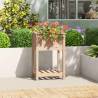 Planter with Shelf 54x34.5x81 cm Solid Wood Pine Colour natural Size 54 x 34.5 x 81 cm Quantity in Package 1 