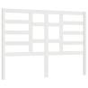 Stylish White Solid Pine Bed Headboard | 141x4x104 cm