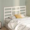 Stylish White Solid Pine Bed Headboard | 141x4x104 cm