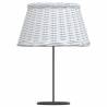 Stylish White Wicker Lamp Shade Ø50x30 cm - Hipomarket