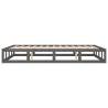 Grey King Size Bed Frame 150x200 cm - Solid Wood Design