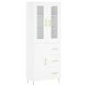 Stylish Highboard White 69.5x34x180 cm | Hipomarket