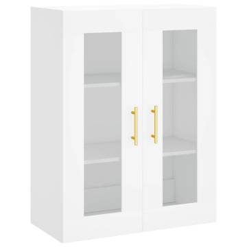 Stylish Highboard White 69.5x34x180 cm | Hipomarket