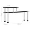 Stylish Kitchen Shelf - Black Tempered Glass | HipoMarket