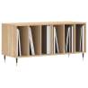 Sonoma Oak Record Cabinet - Stylish Vinyl Storage Solution