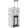 Make-up Trolley Aluminium Silver | Organize Cosmetics Easily