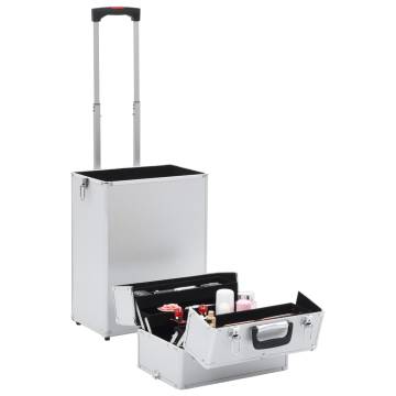 Make-up Trolley Aluminium Silver | Organize Cosmetics Easily