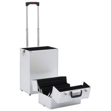 Make-up Trolley Aluminium Silver | Organize Cosmetics Easily