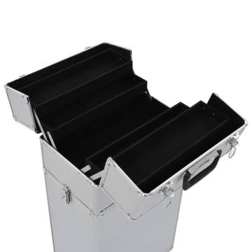 Make-up Trolley Aluminium Silver | Organize Cosmetics Easily