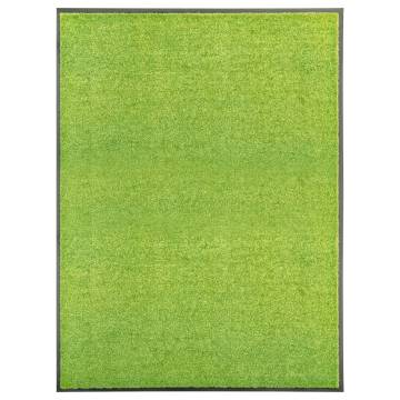 Washable Green Doormat 90x120 cm - Durable & Non-Slip