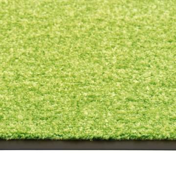 Washable Green Doormat 90x120 cm - Durable & Non-Slip